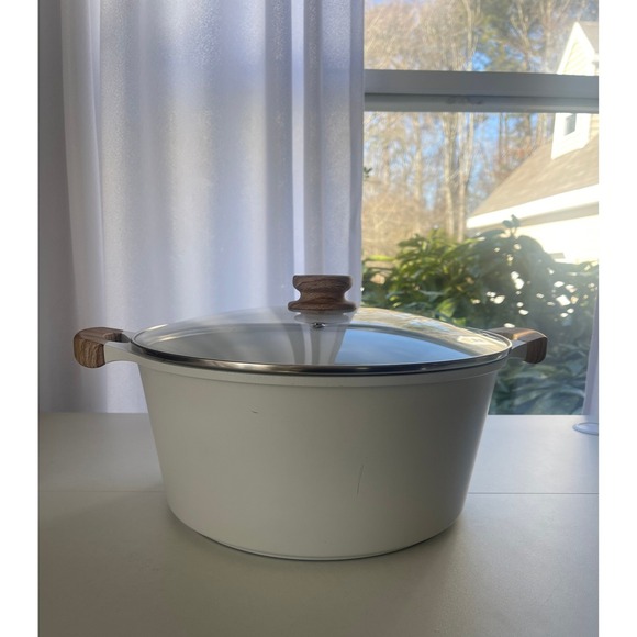 Rae Dunn Simmer 10 Quart Casserole with Lid Stock Farmhouse Soup Pot - Picture 3 of 8